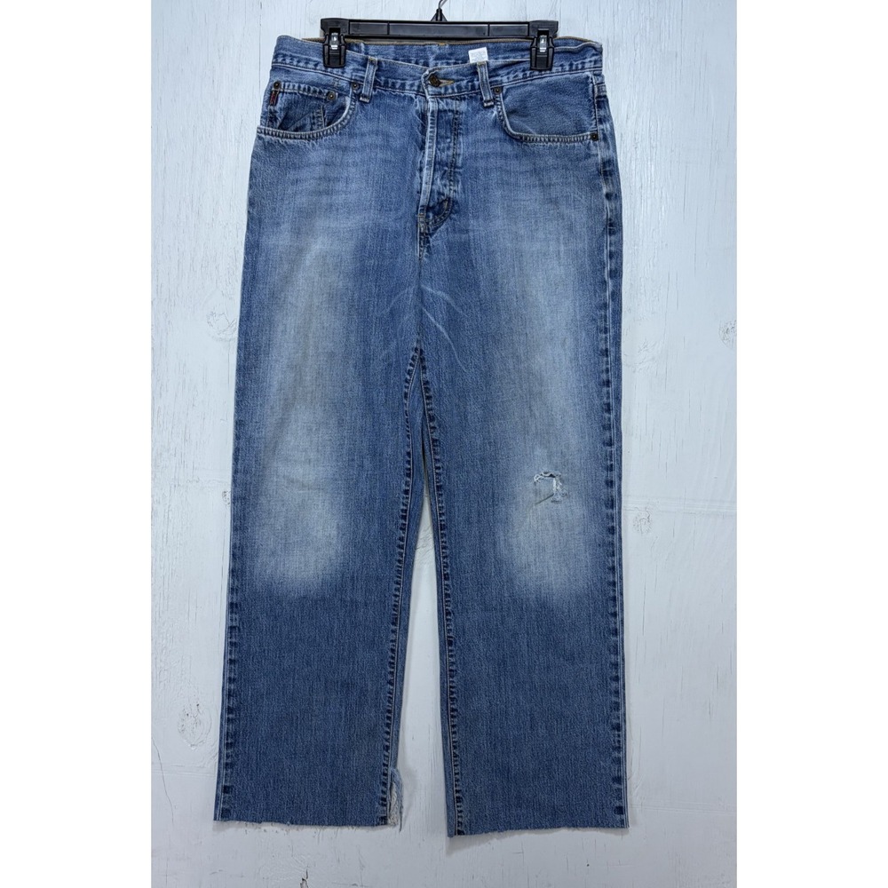 Vintage Y2K 1892 Abercrombie & Fitch A&F Boot Jeans 32x30 Button Fly Distressed